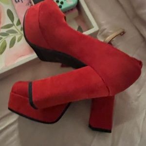 red platform heels 👠 coquette aesthetic
